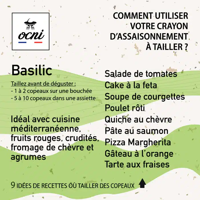 COFFRET 1 CRAYON D’ASSAISONNEMENT BASILIC (BIO) – Image 4