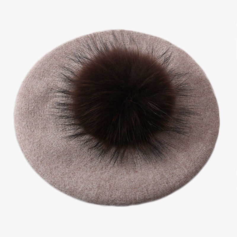 Béret Laine et Pompon Beige – Image 5