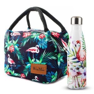 Set Repas Nomade – Flamant Rose