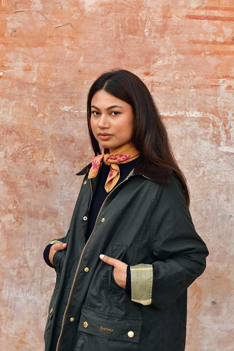 Petit foulard GALATIE Caramel – Image 6