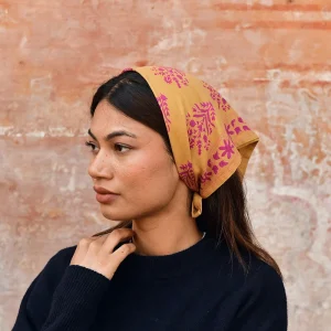 Petit foulard GALATIE Caramel