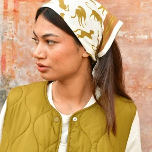 Petit foulard FAUVE Noisette