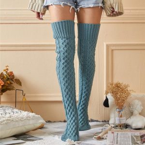 Chaussettes Hautes Femme Torsades