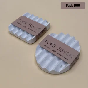 Porte-savon carré et ovale