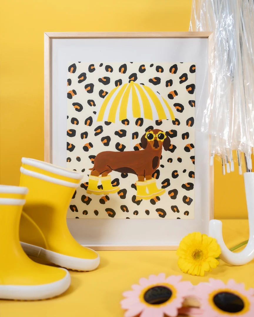 Peinture « Raining Teckel » – Colorgang – Image 2