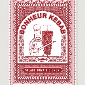 Serigraphie Bonheur Kebab – Oai of Life