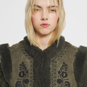 Gilet brodé et reversible Dune