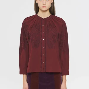 Blouse brodée Eglantine