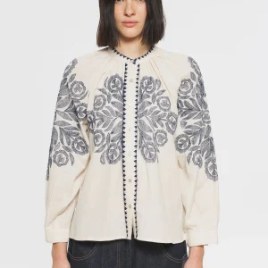 Blouse brodée Eglantine