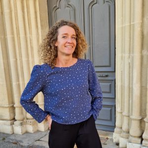 Haut en double gaze Jacky