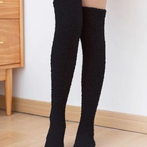 Chaussettes Hautes Femme Pilou Pilou Noires
