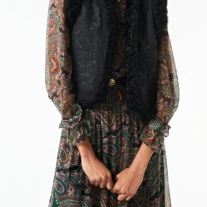 Gilet en fourrure Huga - Noir