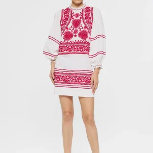 Robe courte brodée Huragian