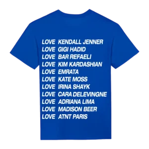 Tee Shirt Unisexe Bleu Roi Love