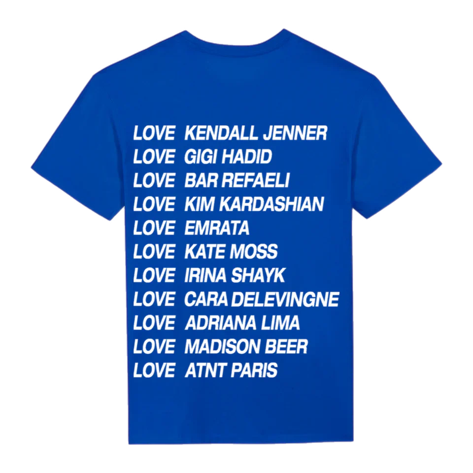 Tee Shirt Unisexe Bleu Roi Love