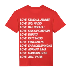 Tee Shirt Unisexe  Rouge Love