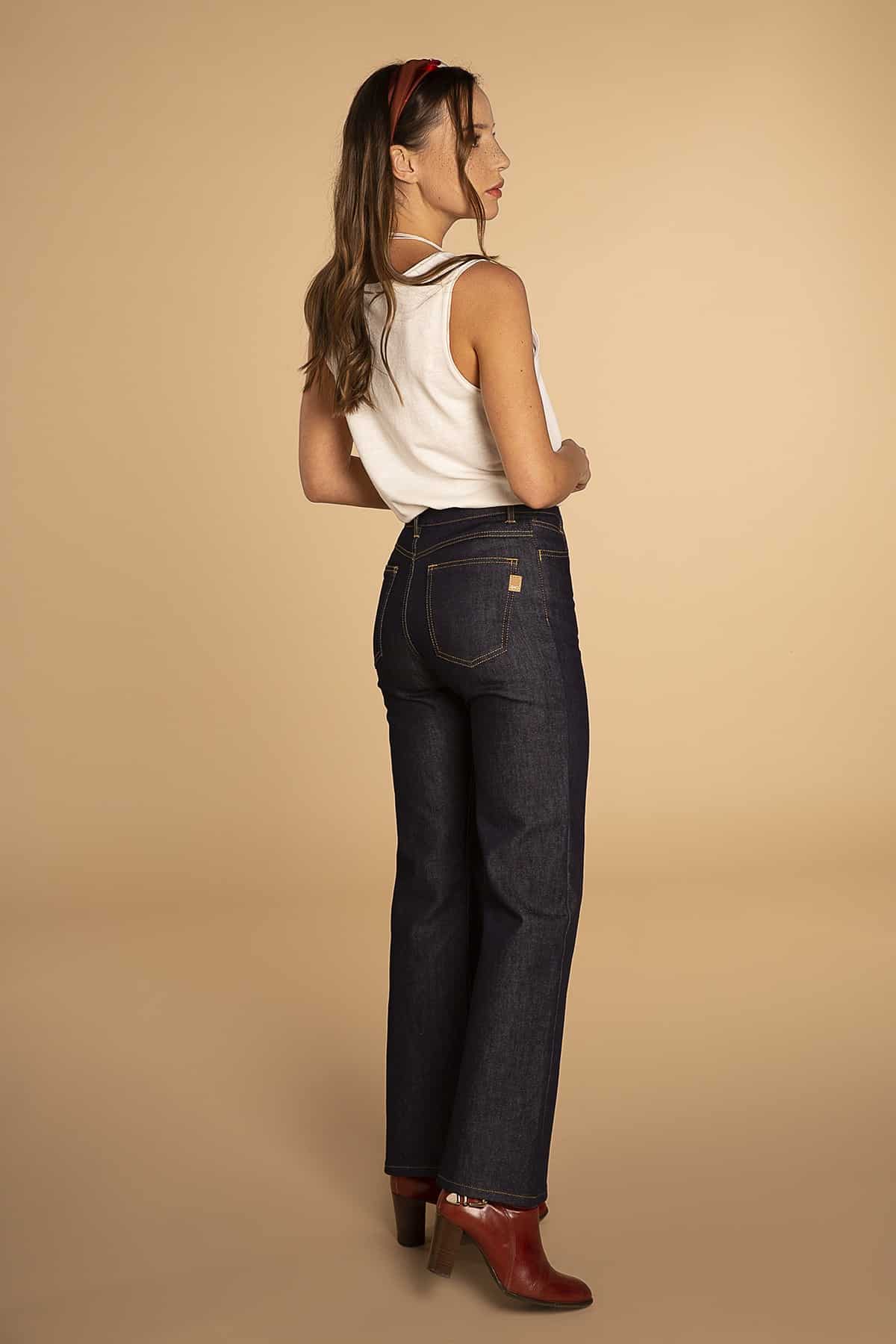 Jean taille haute évasé – Image 3