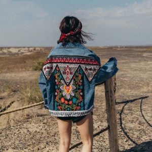 Veste Jean Hippie Bohème