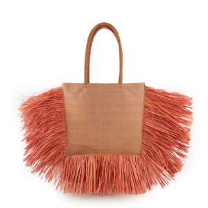 Sac Paille Franges Bohème ADRIEL