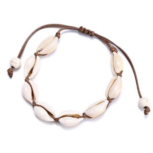 Bracelet Cauri – Marron