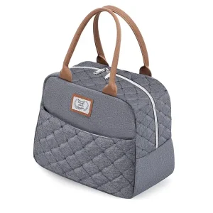 Lunch Bag Femme Matelassé Gris