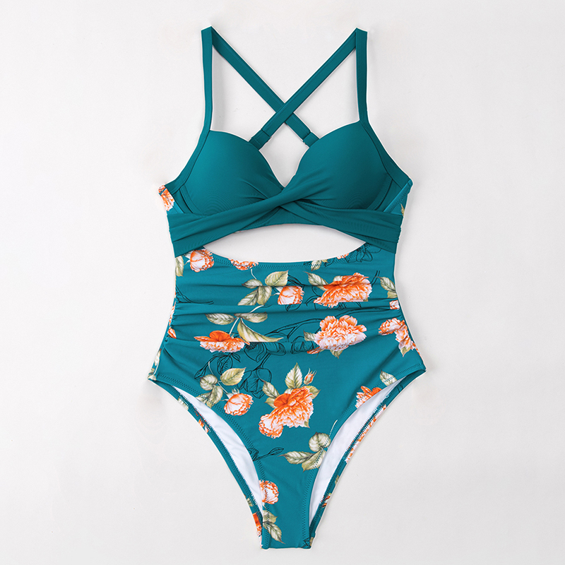 Maillot de Bain 1 Pièce Bohème Fleur Sculptant – VITTORIA – Image 2