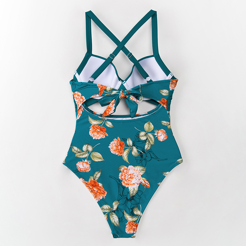 Maillot de Bain 1 Pièce Bohème Fleur Sculptant – VITTORIA – Image 5