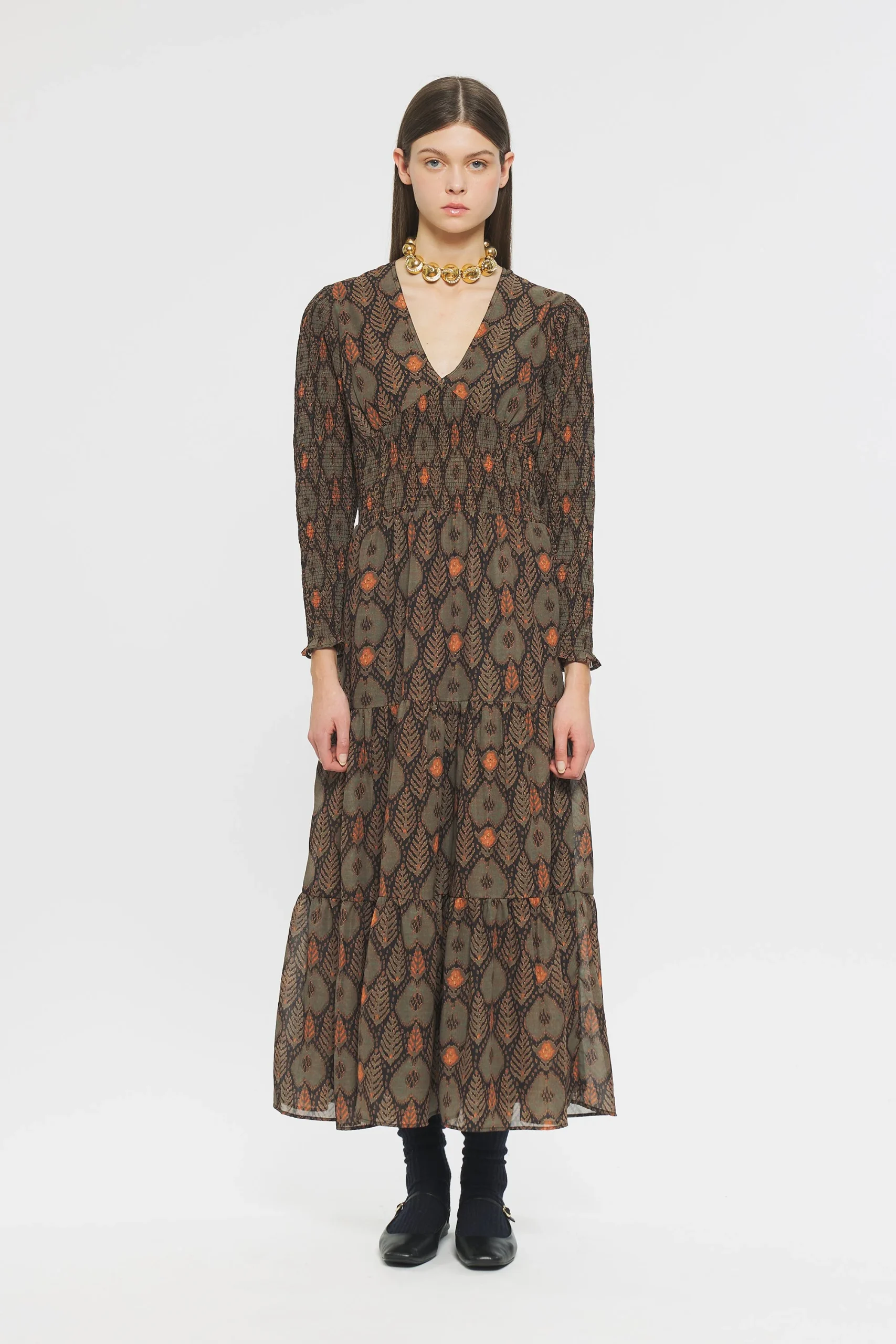 Robe longue imprimée Mani – Image 2