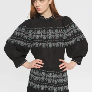 Chemisier brodé Nelly