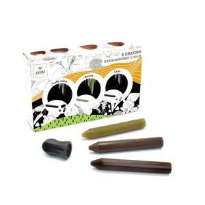 COFFRET FESTIN FESTIF 3 CRAYONS D&rsquo;ASSAISONNEMENT : BASILIC (BIO) + TRUFFE NOIRE + CÈPE