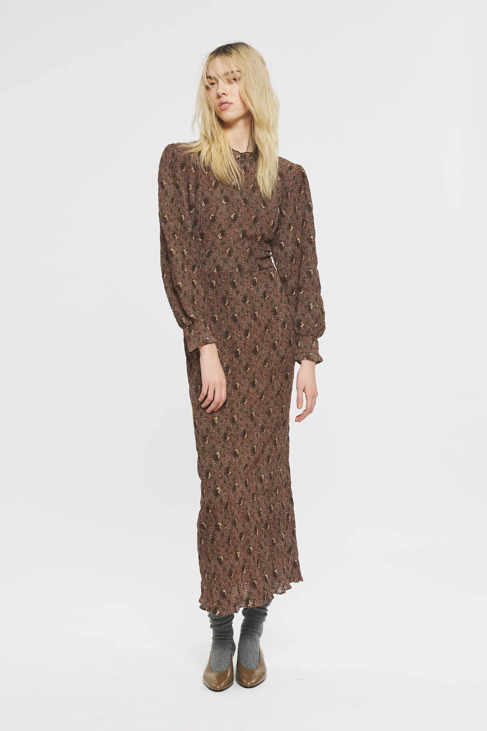 Robe longue smockée Paddy – Image 2