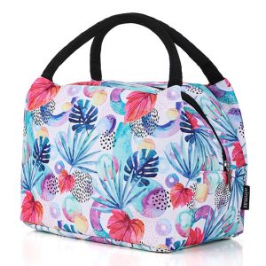 Petit Lunch Bag Feuilles Multicolores