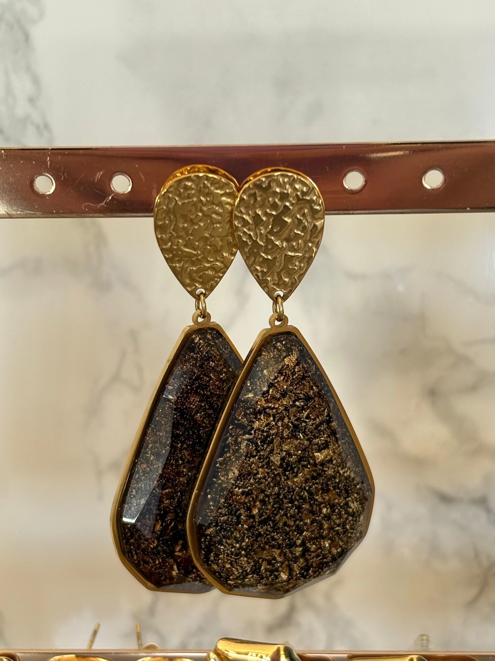 BOUCLES D'OREILLES SANTA DOREES