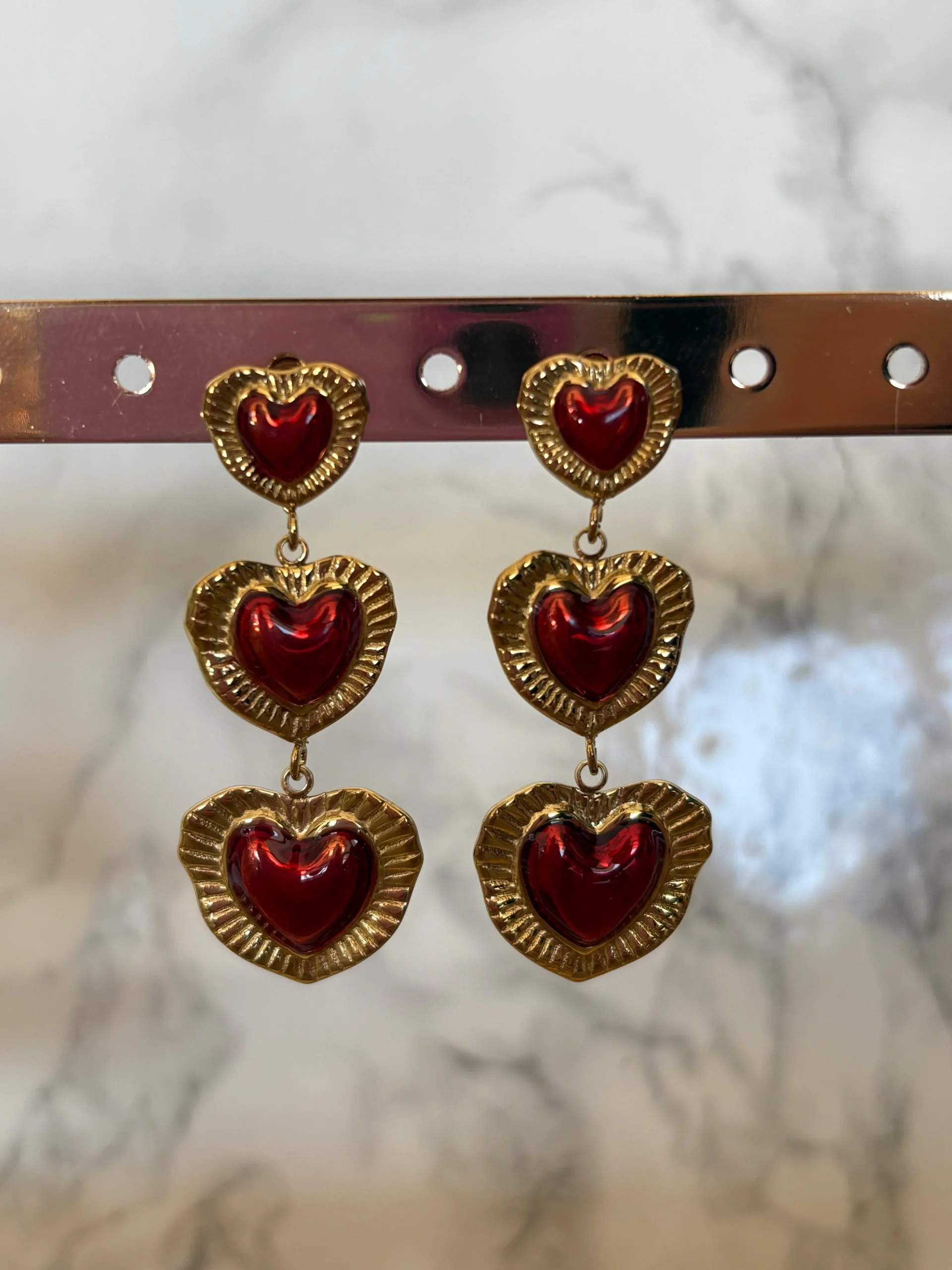 BOUCLES D'OREILLES COEUR