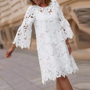 Robe Brodée Bohème – Brise