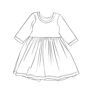 Robe Clara JERSEYConfection à la commandeTissu au choix