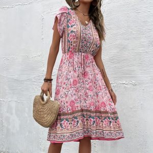 Robe Rose Champêtre