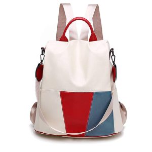 Sac à Dos Antivol Femme Cuir Tricolore – FRANCIA