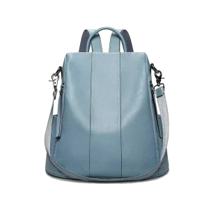 Sac Antivol Femme Cuir Bleu Ciel – BLAIR
