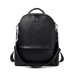 Sac à Dos Antivol Femme Similicuir Noir – MENCIA