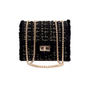 Sac Tweed Noir Faustine