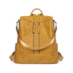 Sac Antivol Femme Vintage Moutarde – MAXINE