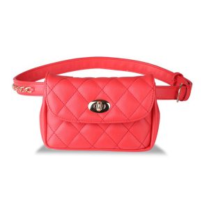 Sac Ceinture Cuir Rouge SYANA