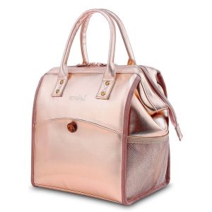 Sac Repas Isotherme Rose Métallisé