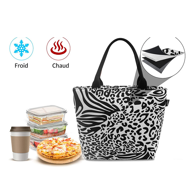 Lunch Bag Femme Noir et Blanc – Image 2