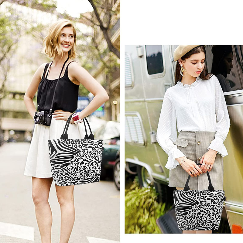 Lunch Bag Femme Noir et Blanc – Image 4