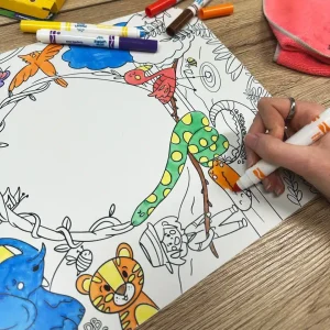 Set de table à colorier – Jungle