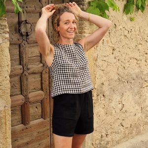 Short en double gaze