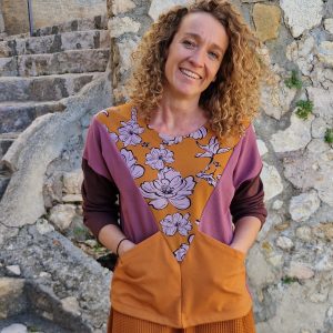 Blouse Colorblock en sweat