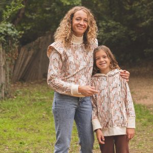Sweat femme à épaulettes